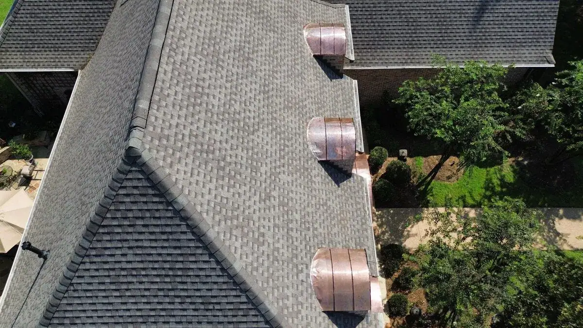 Residential roofing project completed by Dickerson Contracting