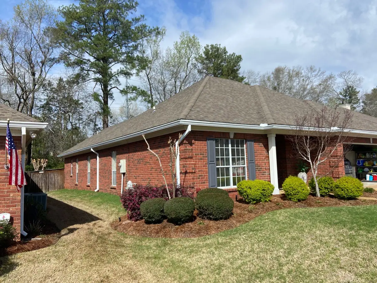 Completed shingle roof on a house, residential roofing by Dickerson Contracting in Brandon, MS