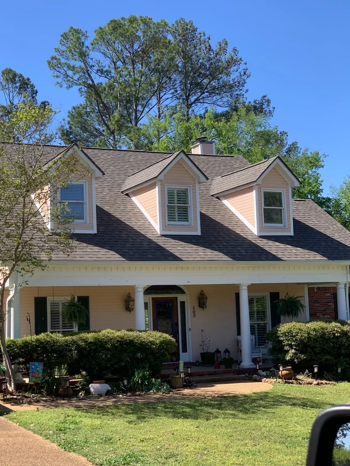 New shingle roof on a home, residential roofing by Dickerson Contracting serving Brandon, MS