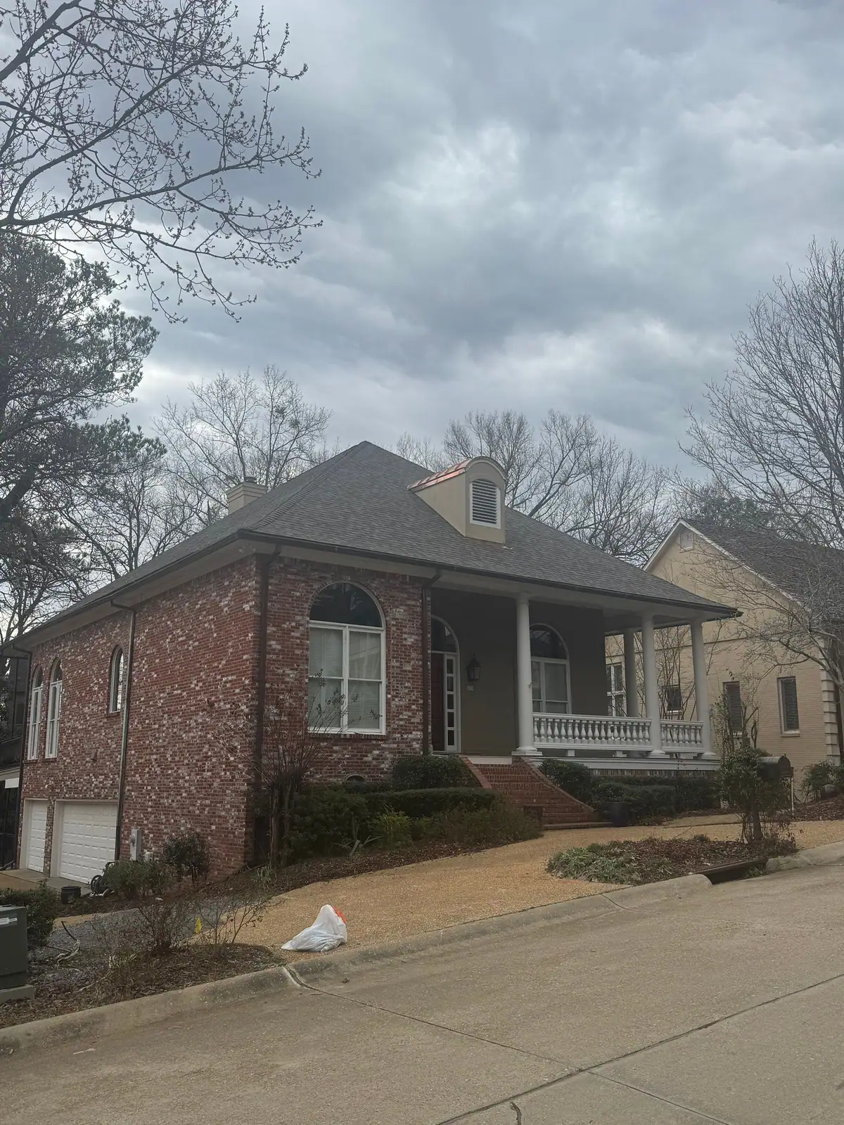 Finished shingle roof on a home, residential roofing by Dickerson Contracting in Madison, MS