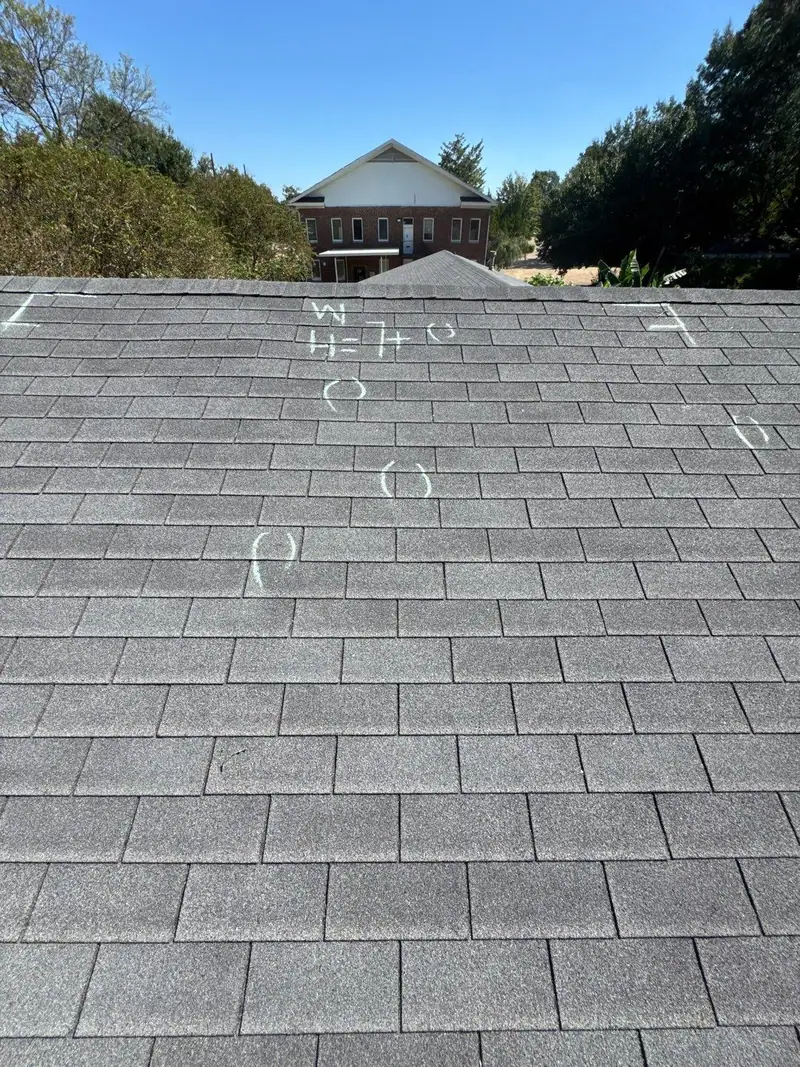 Finished shingle roof on a home, residential roofing by Dickerson Contracting in Jackson, MS