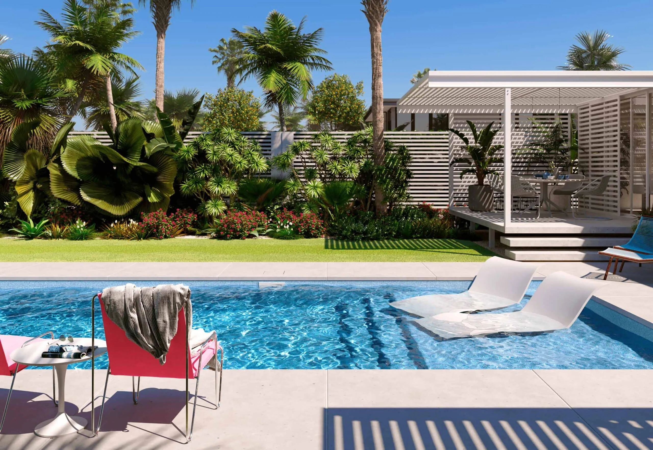 Latham fiberglass pool lifestyle after a financed install