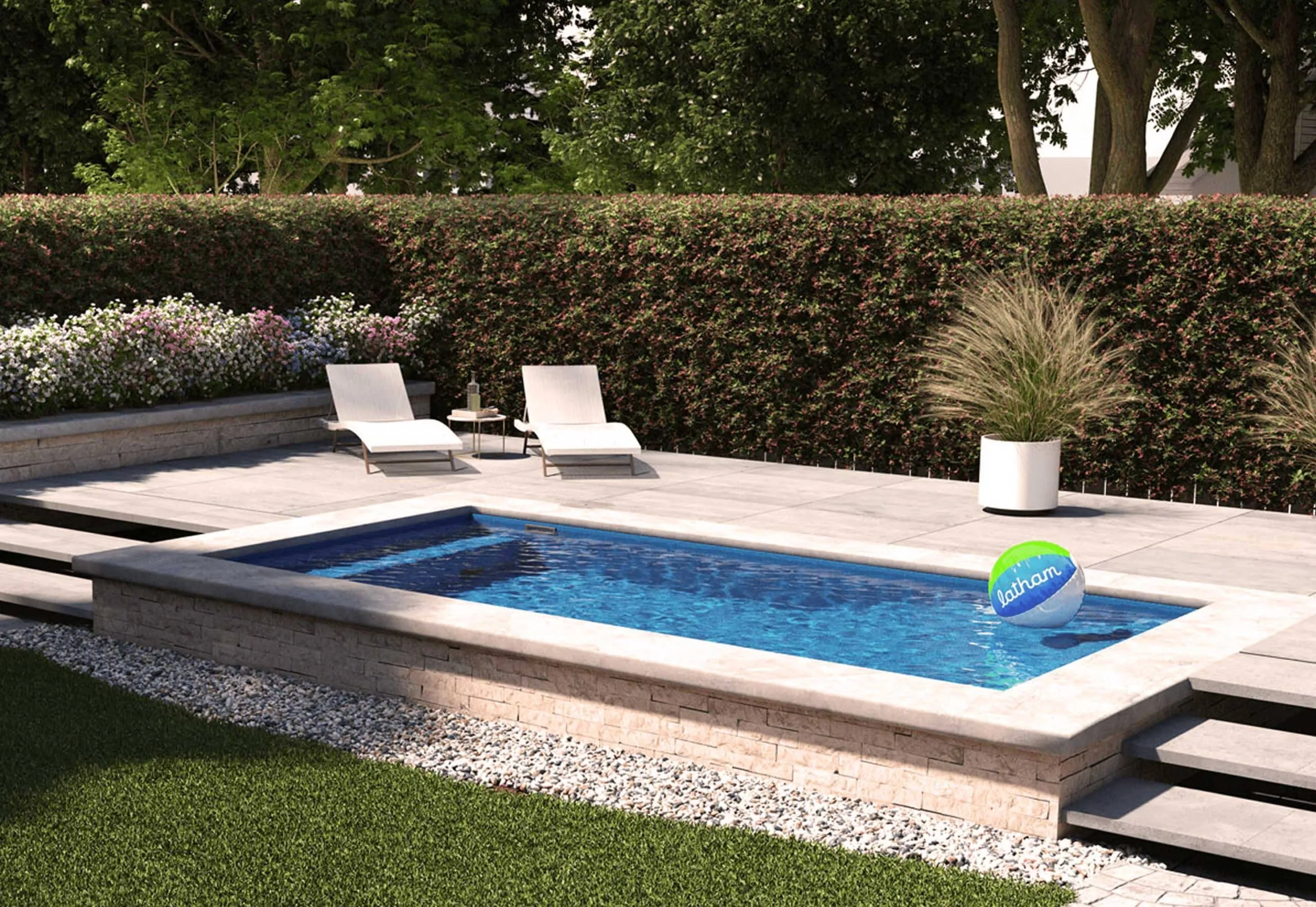 Latham plunge pool lifestyle