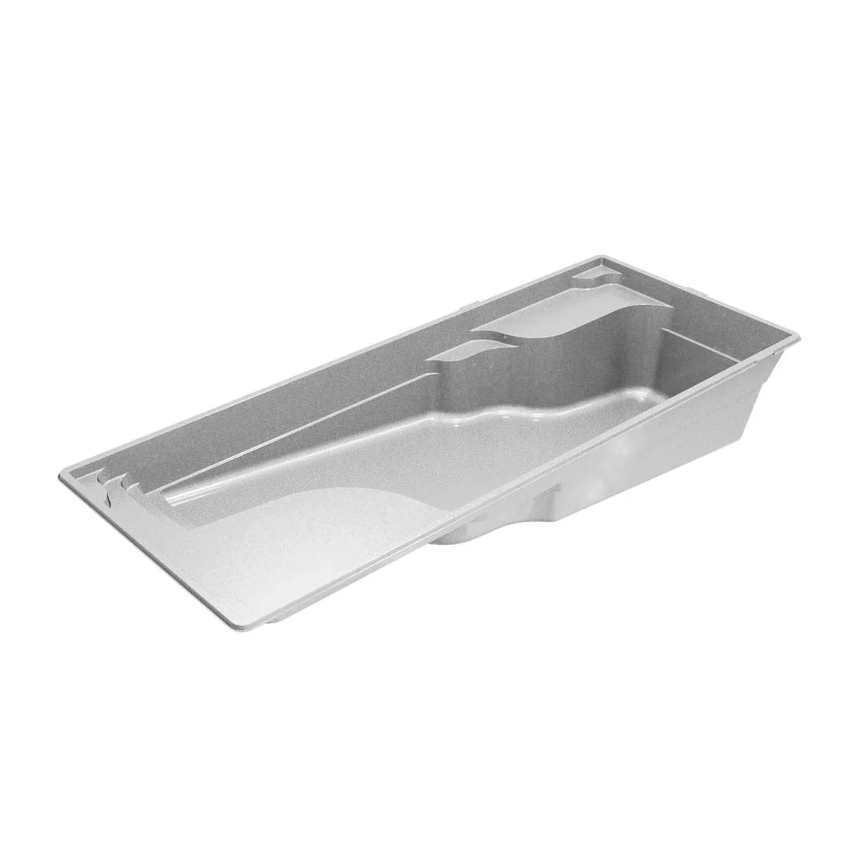 Latham Ariel 16 fiberglass pool shell render, 40' × 16'