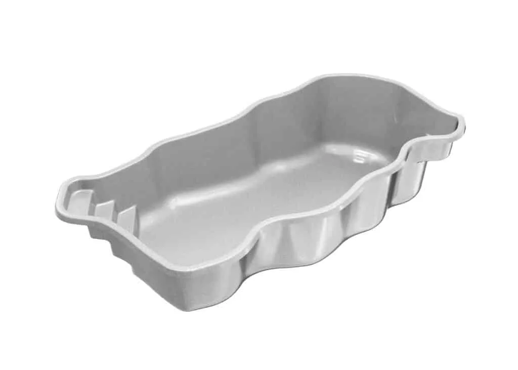 Latham Key West fiberglass pool shell render, 25.58' × 12'