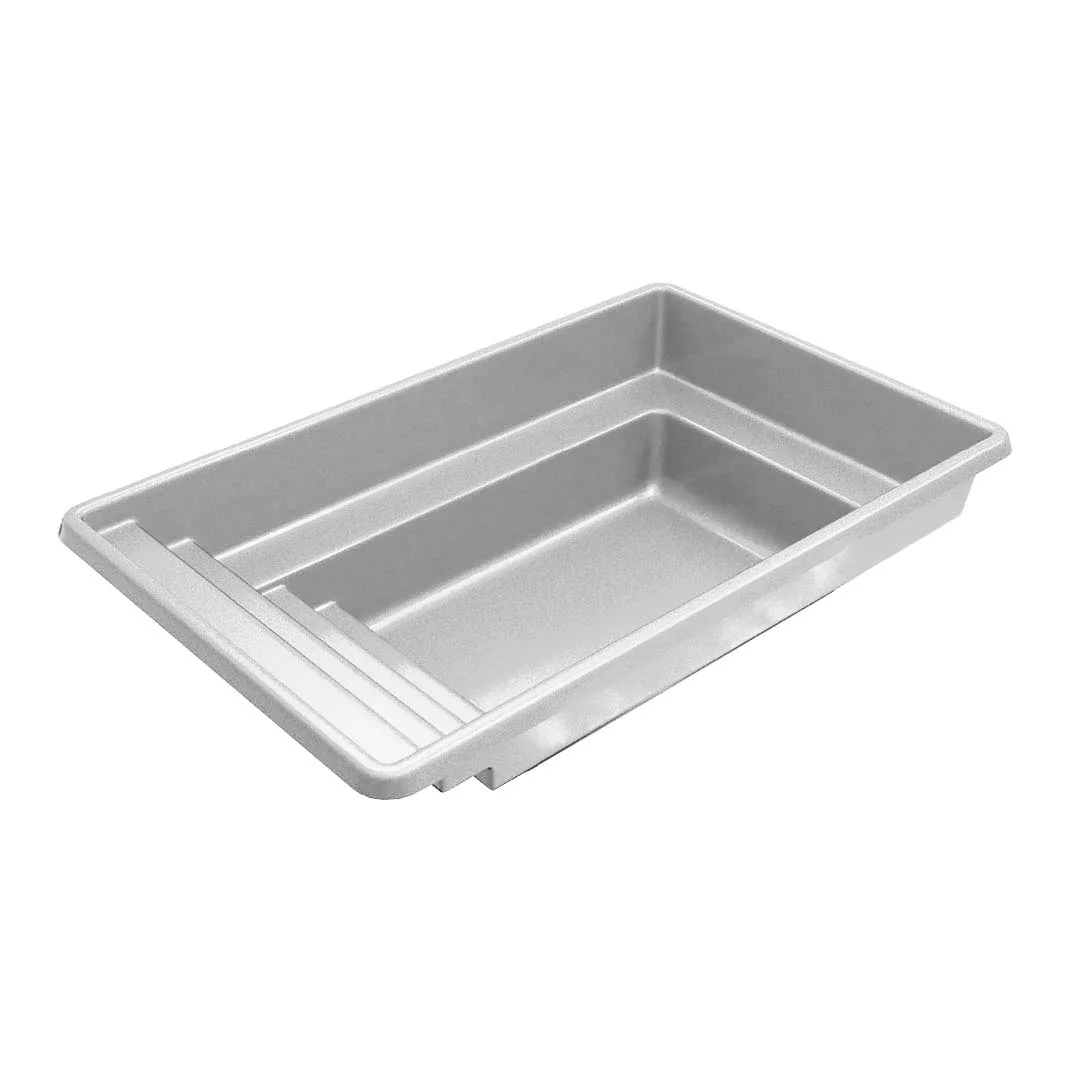 Latham Milan 10.16 fiberglass pool shell render, 16' × 10'